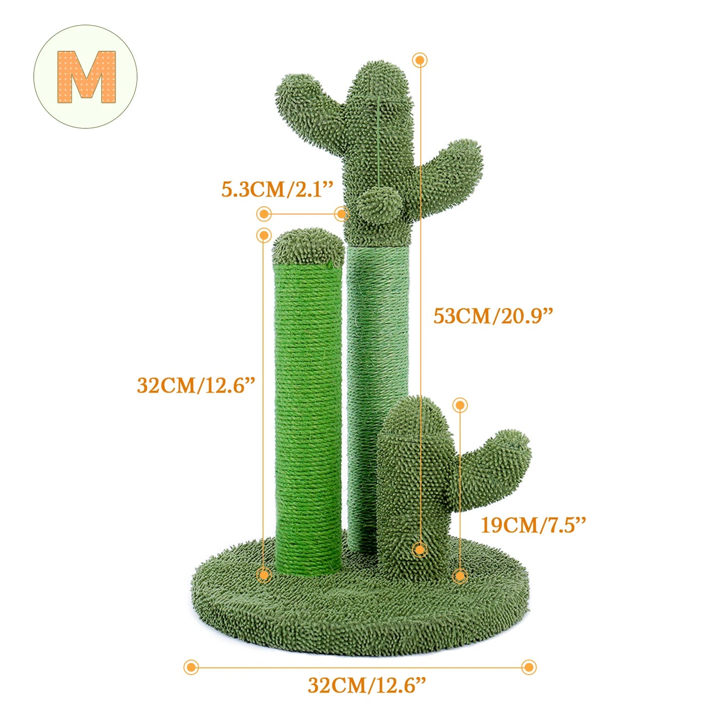 Arbre A Chat Cactus 3 Poteaux Avec Balle Suspendue