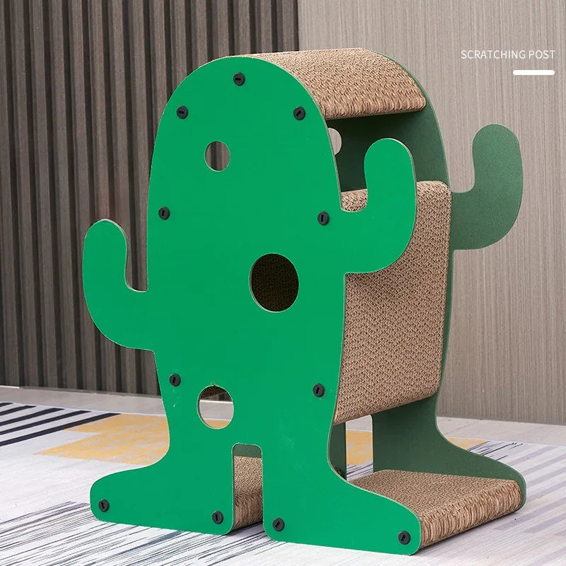 Griffoir Chat Cactus En Carton Vertical 54x44x26cm