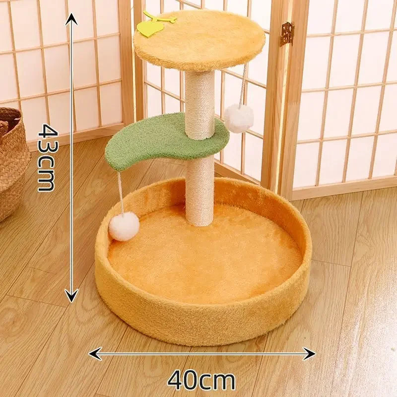 Arbre A Chat Fleur Design Ludique Pour Griffer