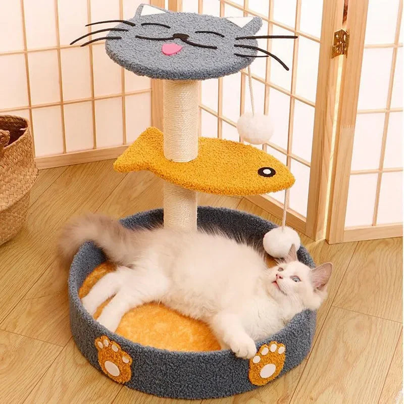 Arbre A Chat Compact Griffoir En Sisal