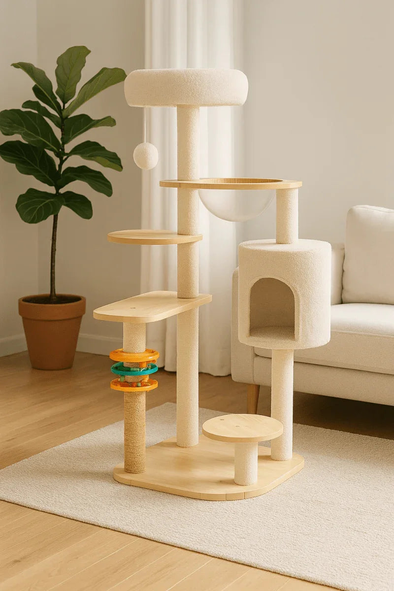 Arbre À Chat Multi - Niveaux Avec Bulle Transparente - Mon Arbre à Chat
