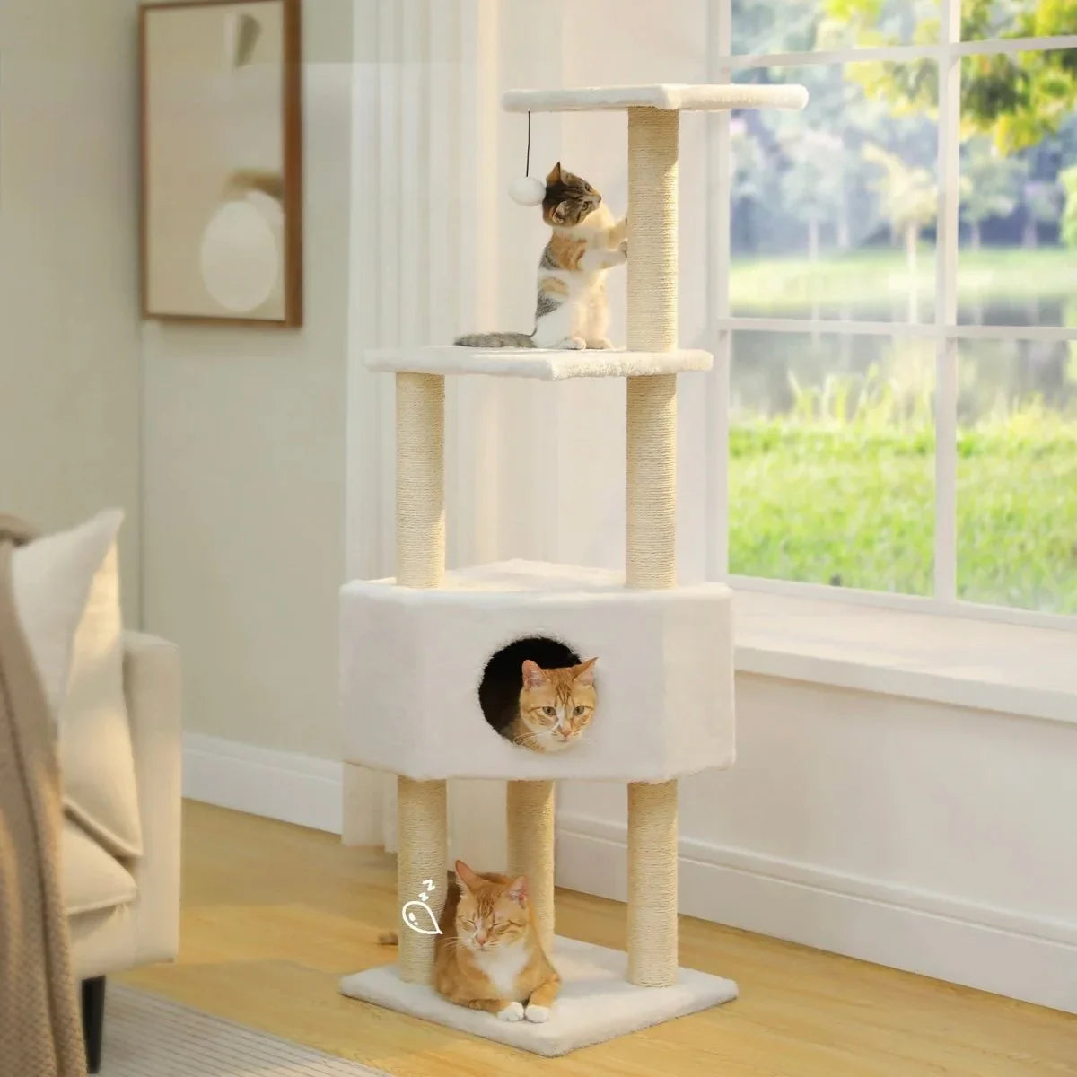 Arbre À Chat Multi - Niveaux Avec Griffoirs - Mon Arbre à Chat