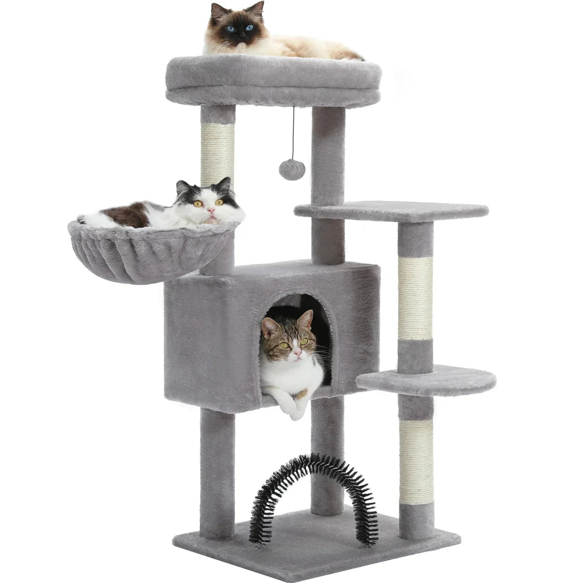 Arbre À Chat Multi - Niveaux Avec Griffoirs, Hamac - Mon Arbre à Chat
