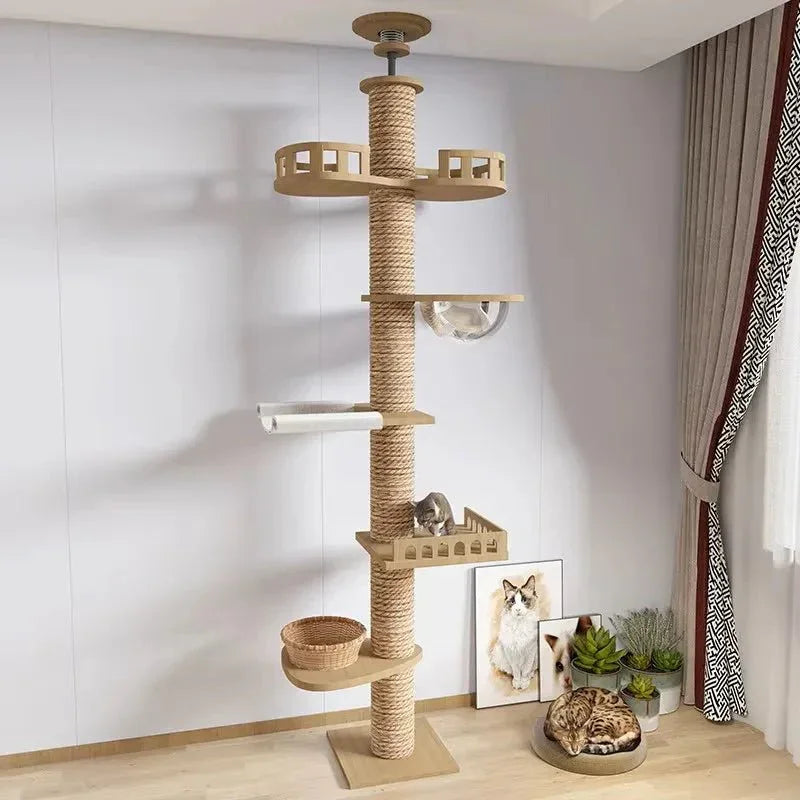 Arbre À Chat Plafond Ajustable Design - Mon Arbre à Chat