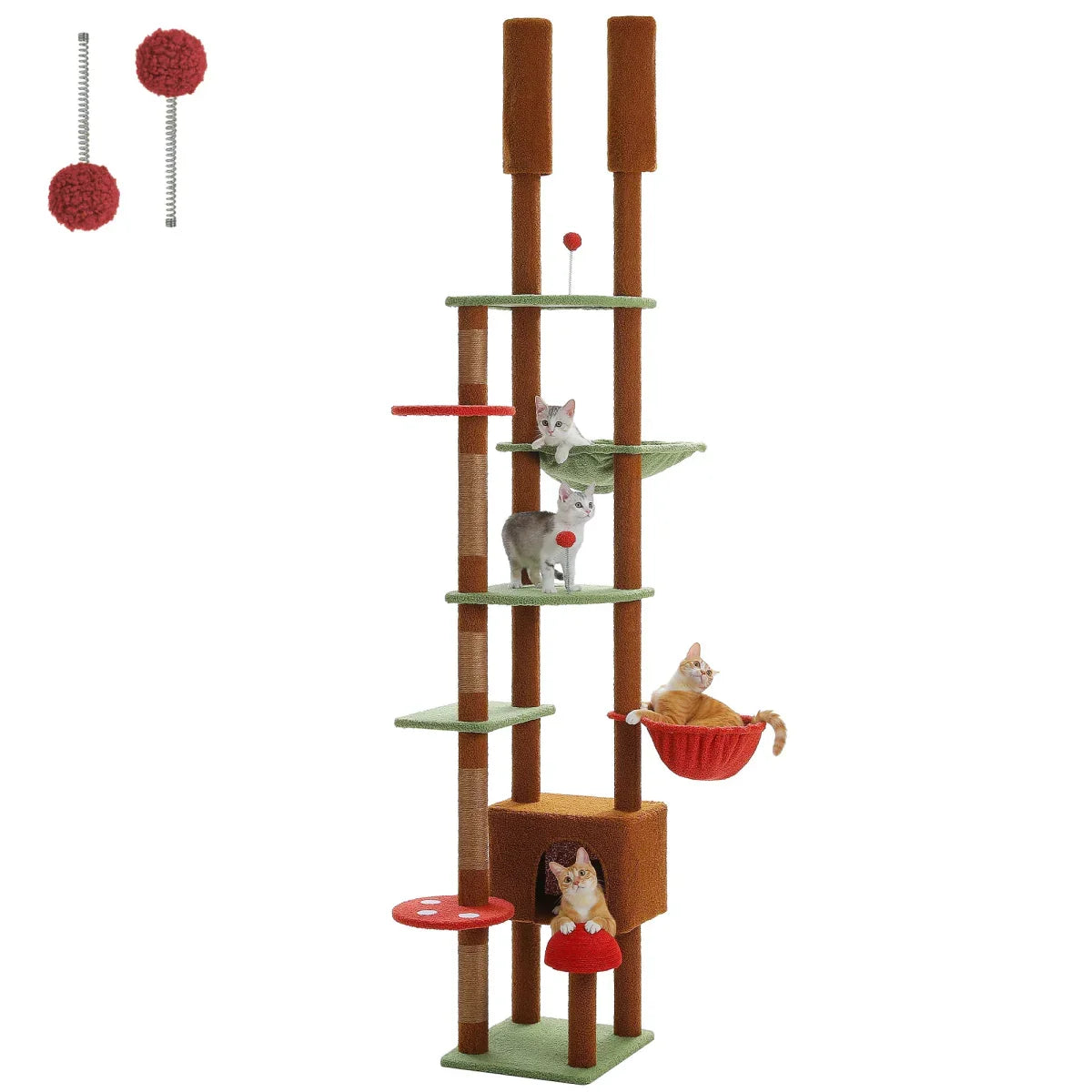 Structure Féline Colorée Ajustable - Mon Arbre à Chat
