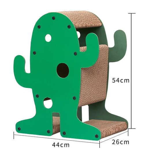 Griffoir Chat Cactus En Carton Vertical 54x44x26cm