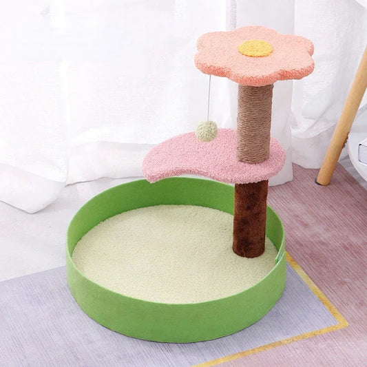 Arbre A Chat Fleur Design Avec Perchoir