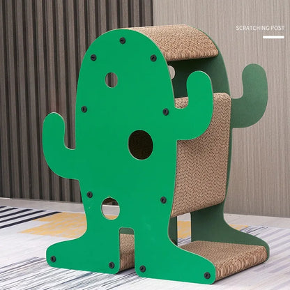 Griffoir Chat Cactus En Carton Vertical 54x44x26cm