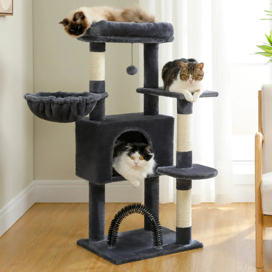 Arbre À Chat Multi - Niveaux Avec Griffoirs, Hamac - Mon Arbre à Chat