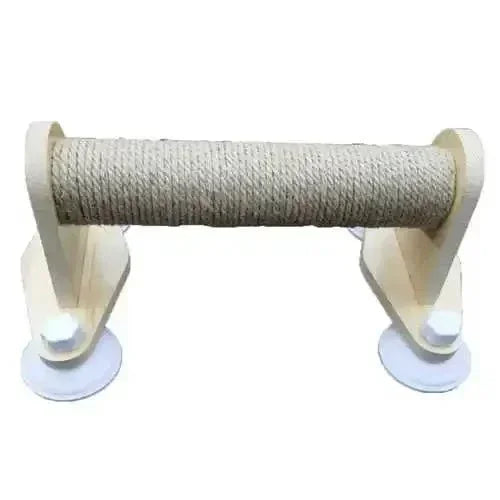 Griffoir à ventouses horizontal pour chat – Cylindre bois et sisal - Mon Arbre à Chat
