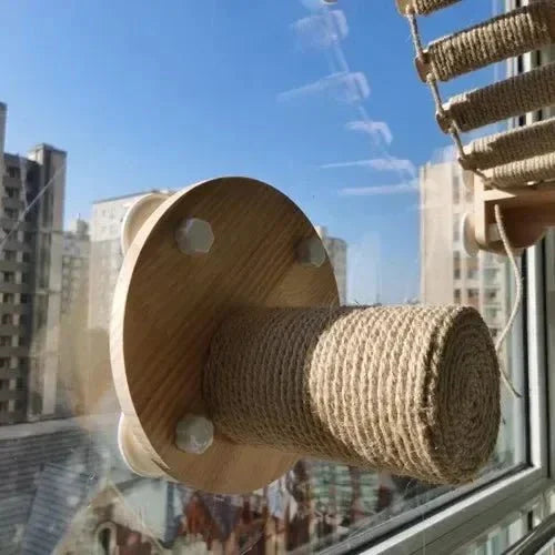 Griffoir à ventouses pour chat – Cylindre sisal pour fenêtre - Mon Arbre à Chat